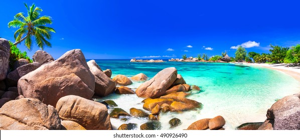 most beautiful tropical beaches - Seychelles, Praslin island