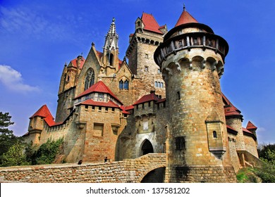 most beautiful and well preserved  medieval castles of Europe - Kreuzenstein castle in Austria