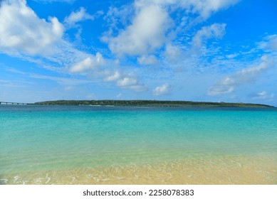 The most beautiful Yonaha Maehama beach in the Orient on Miyakojima - Shutterstock ID 2258078383