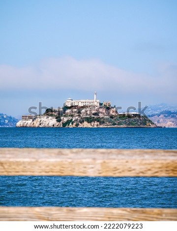 The most famous prison in the world seen from the Sanfrancisco bay