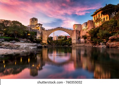 Mostar  Old City In Bosnia