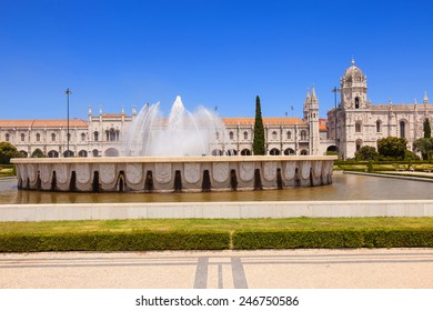 Mosteiro dos Jeronimos, located in the Belem district of Lisbon, Portugal. Typical example of the Manueline style (Portuguese late-Gothic). UNESCO World Heritage Site