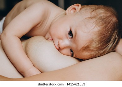 Breastfeeding Boy Porn - ImÃ¡genes, fotos de stock y vectores sobre Baby with Food On ...