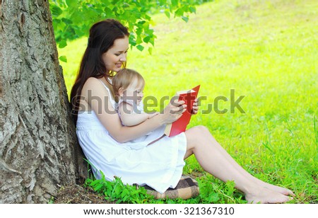 Similar – Reading stories Parenting