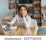 Mother and daughter doing homework with laptop fighting and arguing over learning at home. Motherand teenage daughter girl using laptop. Girl and mom mum sitting at home working with notebook, girl  