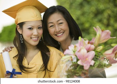 Mother And Daughter At Graduation