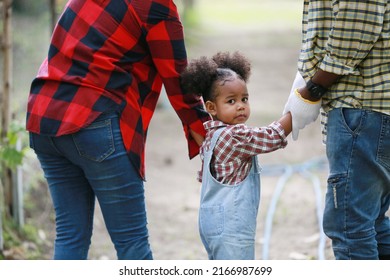 Mother And Daughter Making Outdoor Activities At Garden, Diverse Family And Best Friends Happy Motherhood Weekend Together With Kid, Mother's Day Concept