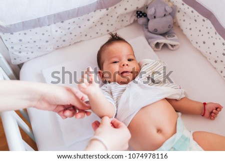 Mother Dress Clothes Newborn Baby Boy Stock Photo Edit Now