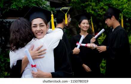 Mother Embraces Daughter Joy On Graduation Stock Photo (Edit Now ...