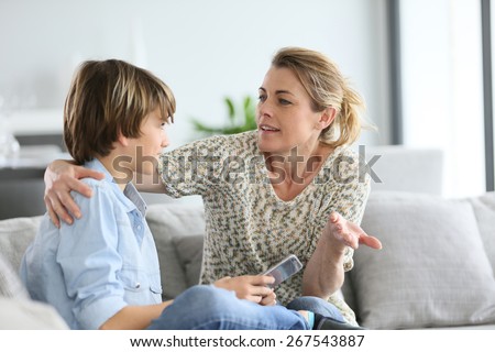 Image, Stock Photo boy Parenting Education