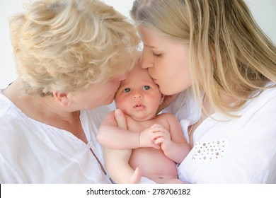 Mother And Grandmother With Baby