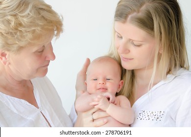 Mother And Grandmother With Baby