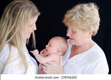 Mother And Grandmother With Baby