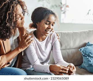 Mother with her teenage daughter at meeting with social worker, psychologist discussing mental health family sitting on sofa in psychotherapist office - Powered by Shutterstock