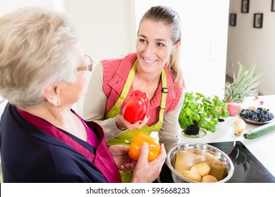 Mother In Law Explaining Correct Use Of Bell Pepper In Kitchen To Her Daughter In Law Once Again