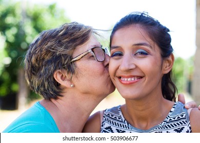 Mother In Law Kissing Daughter In Law