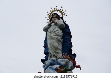 Mother Mary Statue At Goa Maria Ambarawa