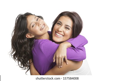Mother smiling with her daughter 