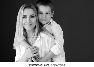 Mother Son Black White Photo High Stock Photo 1780396205 | Shutterstock