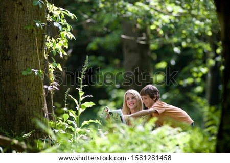 Similar – Children discover forest