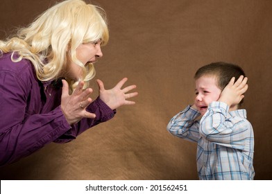 Mother Yelling At Children/mother Yelling At Children