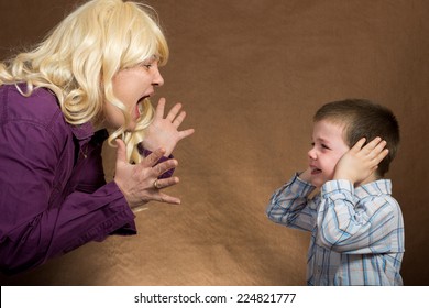 Mother Yelling At Children/mother Yelling At Children