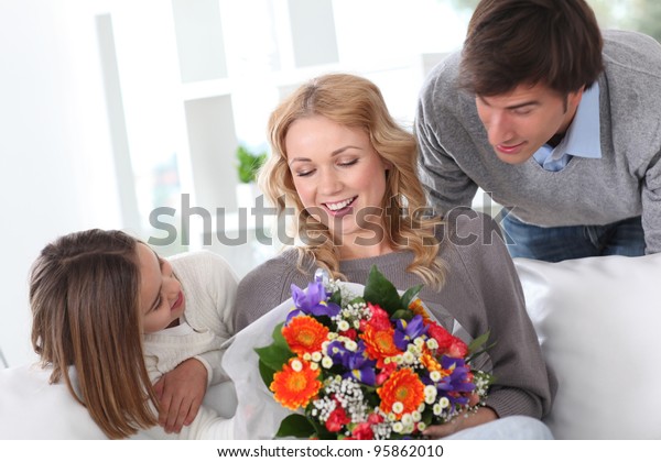 Mothers Day Celebration Family Stock Photo Edit Now 95862010