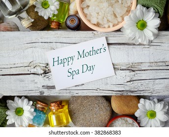 Mother's Day Spa Concept Greeting Card