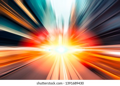 Motion blur light explosive effect