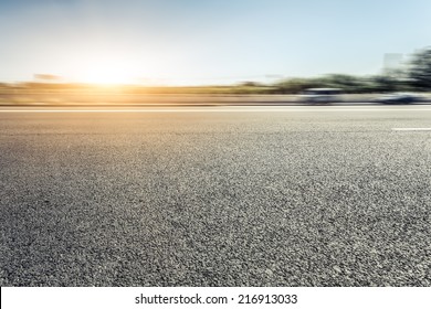 Motion Blur Of The Road