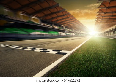 Motion blur road