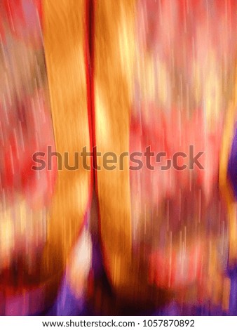 Motion blurred Multicolor Abstract background with abstract smooth lines. Abstract background of Red, Yellow, Blue, Purple, Orange and Pink color. 