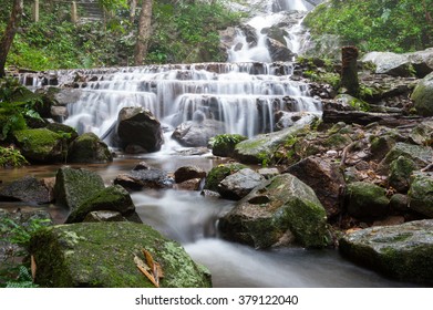 The Motion Of Mae Kampong Waterfall Chiangmai Thailand