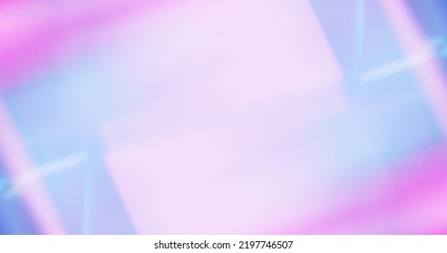 Motion neon light. Blur glow background. Technology illumination. Defocused pink blue purple color flare reflection abstract copy space wallpaper for text. - Shutterstock ID 2197746507