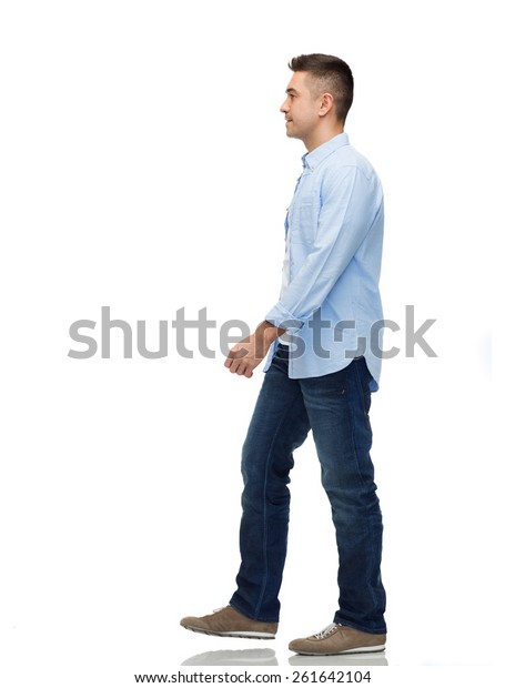 Motion People Concept Man Walking Stock Photo (Edit Now) 261642104