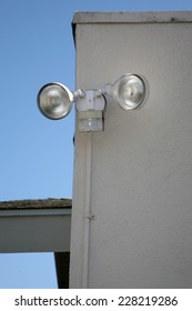 Motion Sensing Lights Attached To A House