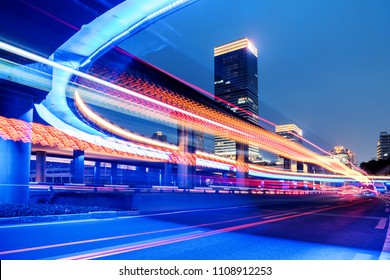 Motion Speed Effect With City Night