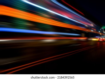 Motion Speed Effect With City Night