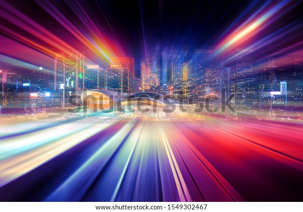 Motion speed light trail effect
