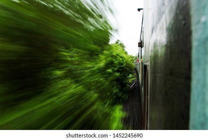 Motion From A Train, Konkan Railway, India