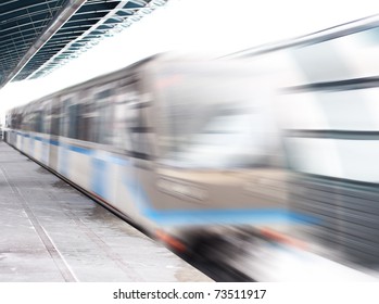 Motion of train at the platform