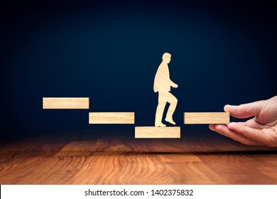 Motivation to change descend trend to rise. Challenge and potential to reverse negative progress to positive. Businessman motivate to change threat to opportunity. - Shutterstock ID 1402375832