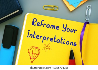 Motivation concept about Reframe Your Interpretations with phrase on the page. - Shutterstock ID 1756774055