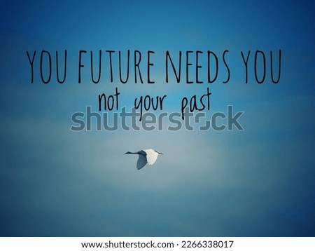 motivational quote concept with blurry background 