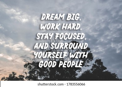 134 Dream big work hard stay focus Images, Stock Photos & Vectors ...