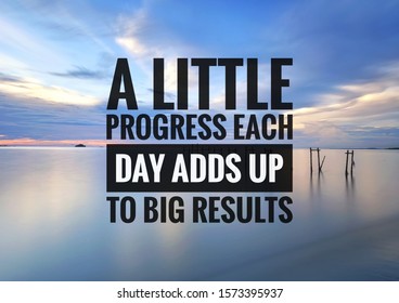 Motivational Quote On Sea Background Little Stock Photo 1573395937 ...