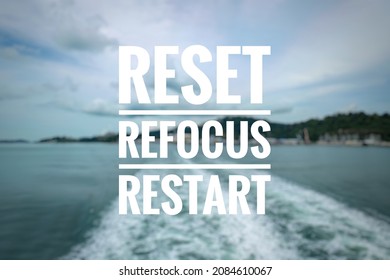 reset is not restart quote