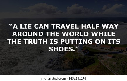 Motivational Quotes Design Lie Can Travel Stock Photo 1456231178 ...