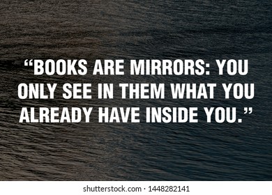 Motivational Quotes Design Mirrors You Only Stock Photo 1448282141 ...