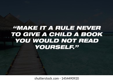 Motivational Quotes Design Rule Never Give Stock Photo 1454490920